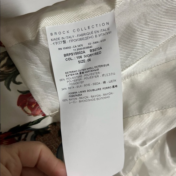 Brook Collection Sabrina Ruffled Floral-Print Taffeta Jacket - Picture 10 of 13